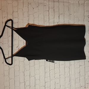 NEW Express Size XS Bodycon Black Sexy Dress Sleeveless V neck